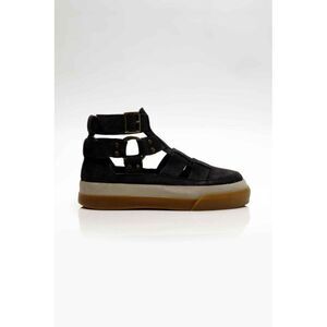 Free People Black and Tan Sneakers